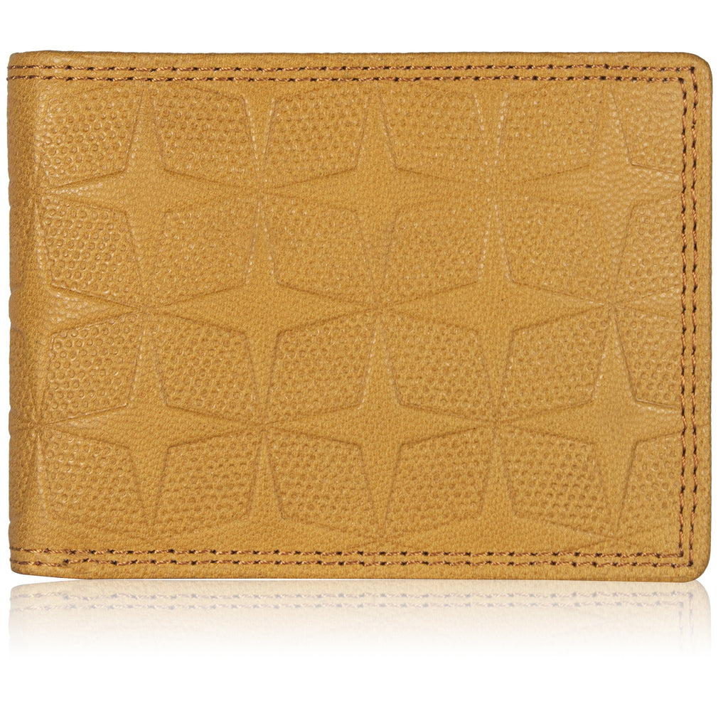 DOECRAFT Men Casual, Formal Yellow Genuine Leather Wallet (8 Card Slots)