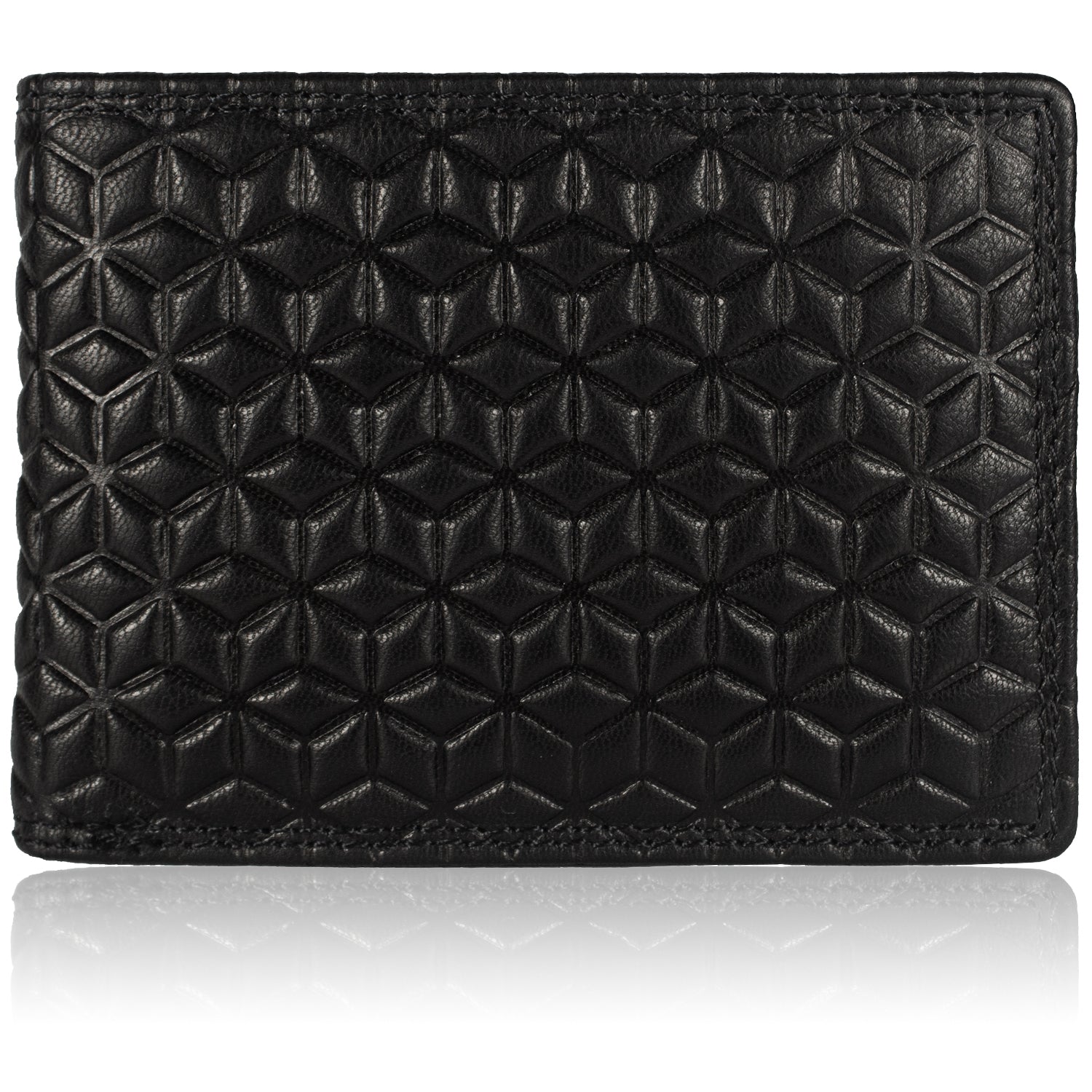 DOECRAFT Men Casual, Formal Black Genuine Leather Wallet (8 Card Slots)