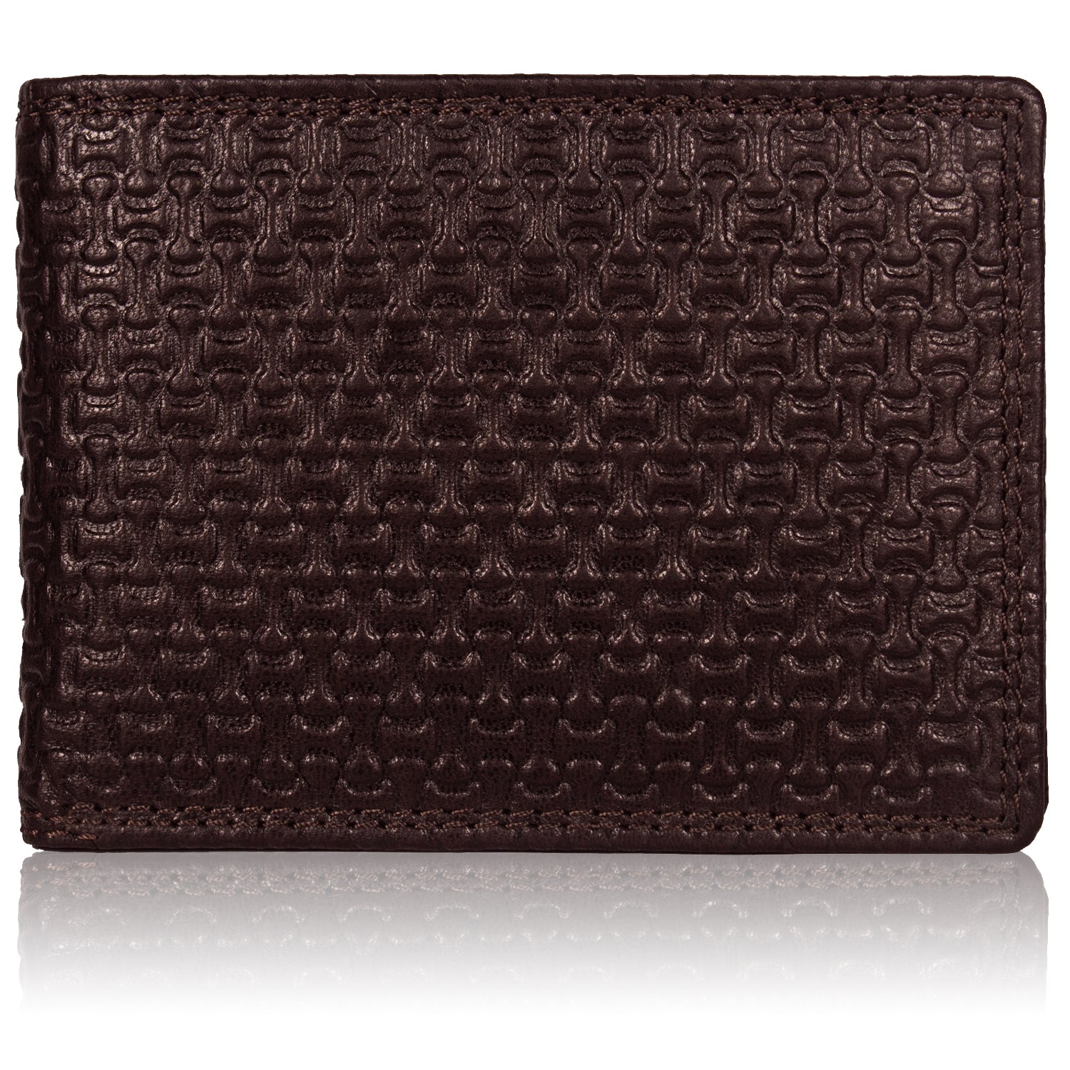 DOECRAFT Men Casual, Formal Brown Genuine Leather Wallet (8 Card Slots)