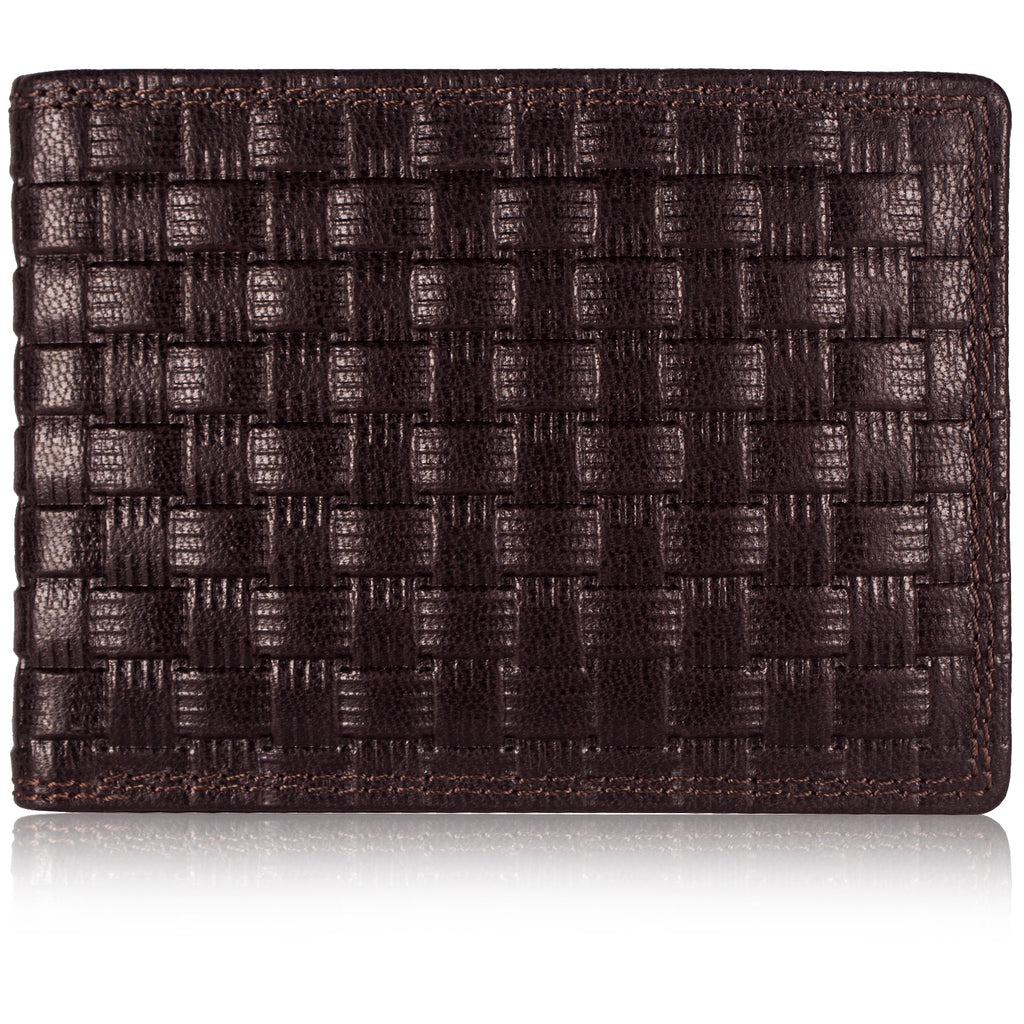 DOECRAFT Men Casual, Formal Brown Genuine Leather Wallet (8 Card Slots)