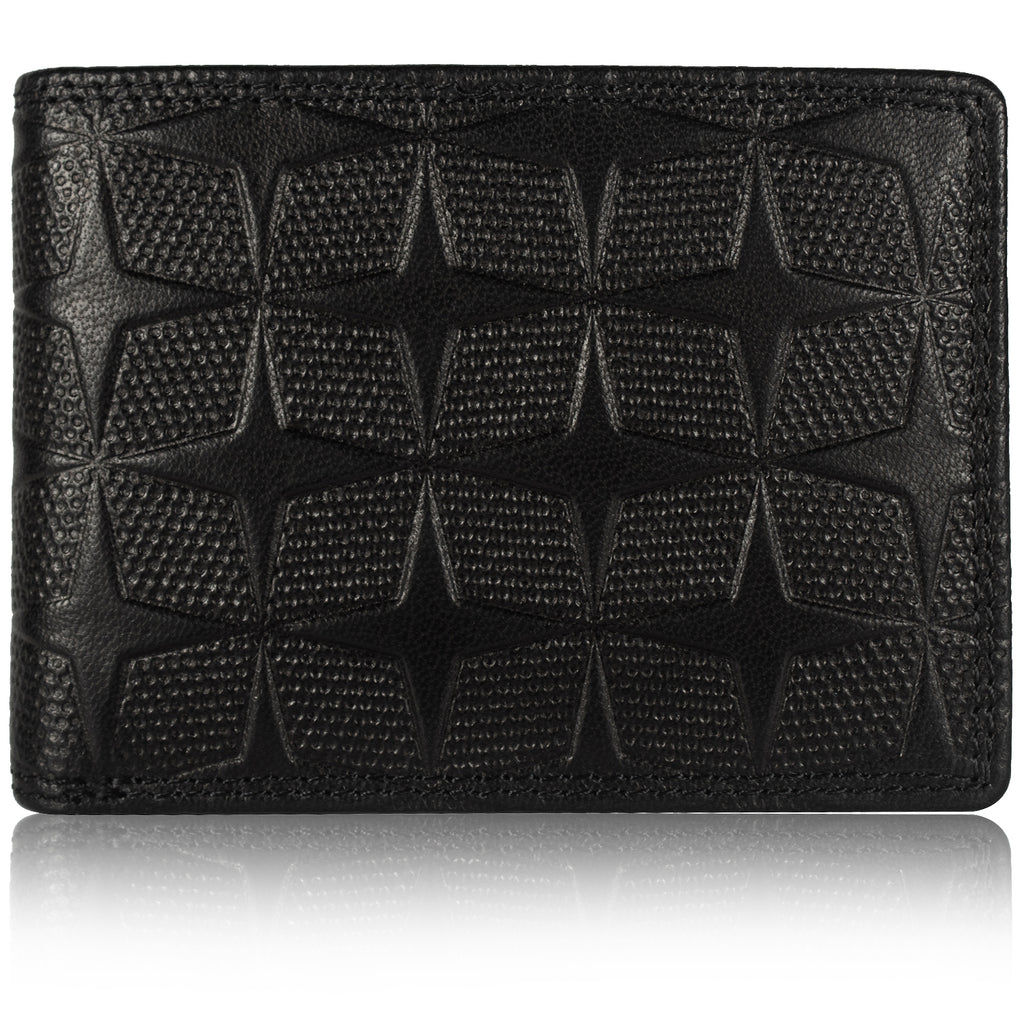 DOECRAFT Men Casual, Formal Black Genuine Leather Wallet (8 Card Slots)