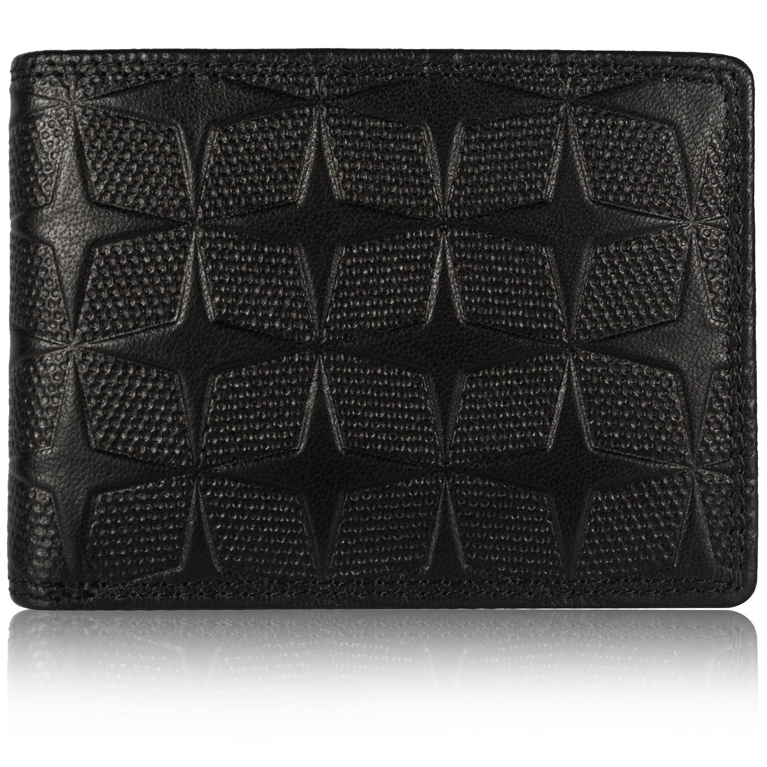 DOECRAFT Men Casual, Formal Black Genuine Leather Wallet (8 Card Slots)