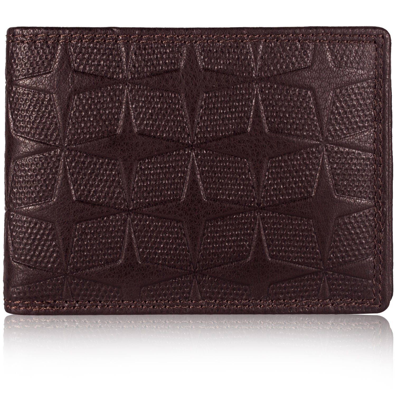 DOECRAFT Men Casual, Formal Brown Genuine Leather Wallet (8 Card Slots)