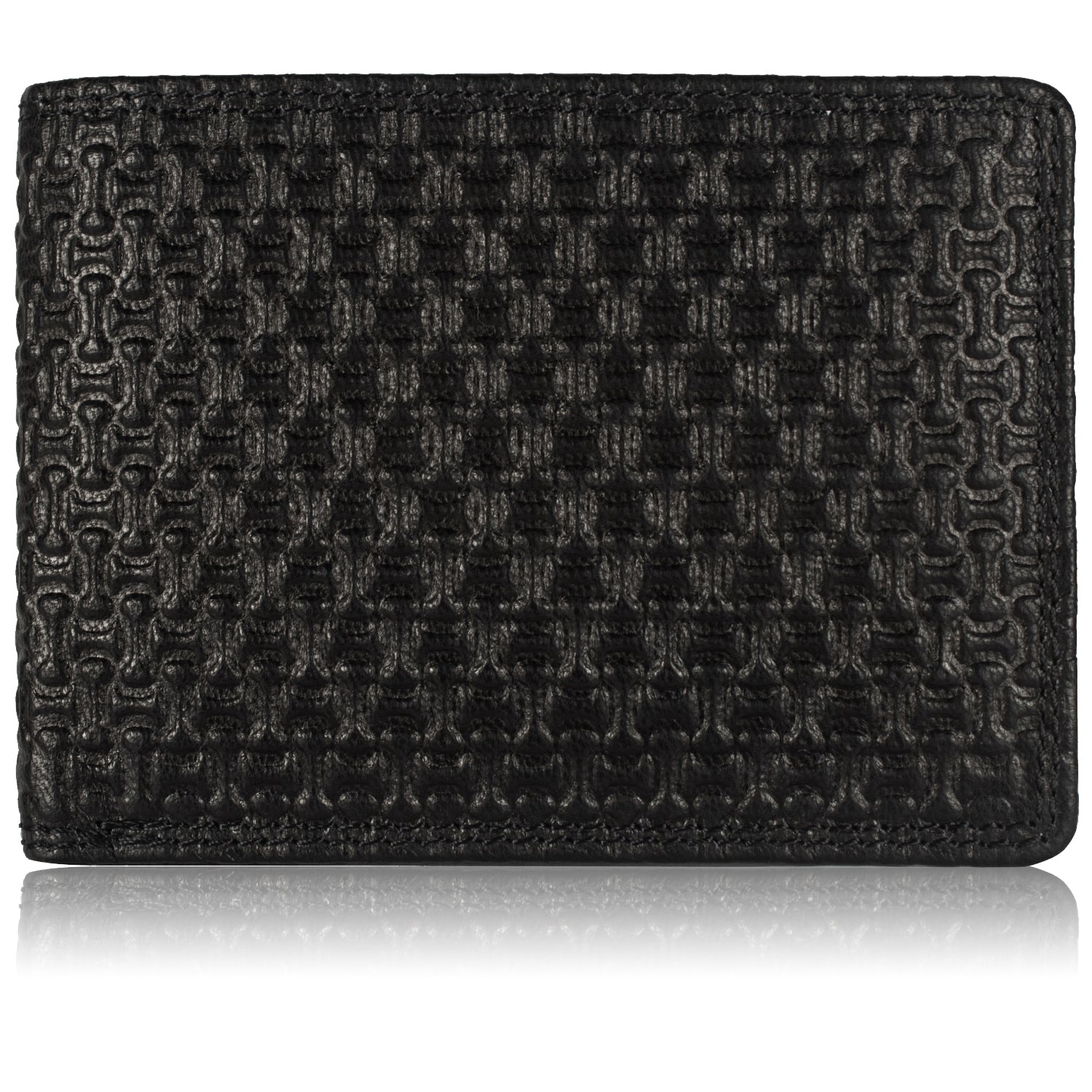 DOECRAFT Men Casual, Formal Black Genuine Leather Wallet (8 Card Slots)