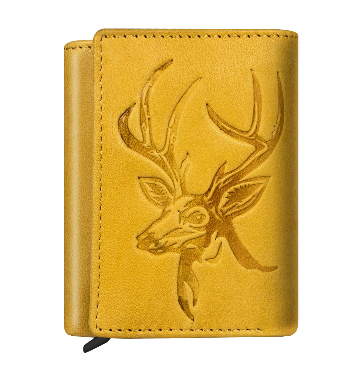 DOECRAFT Men Casual, Formal Brown, Gold Genuine Leather WallDOECRAFT Men Casual, Formal Yellow, Gold Genuine Leather Wallet (8 Card Slots)et (8 Card Slots) (Copy)