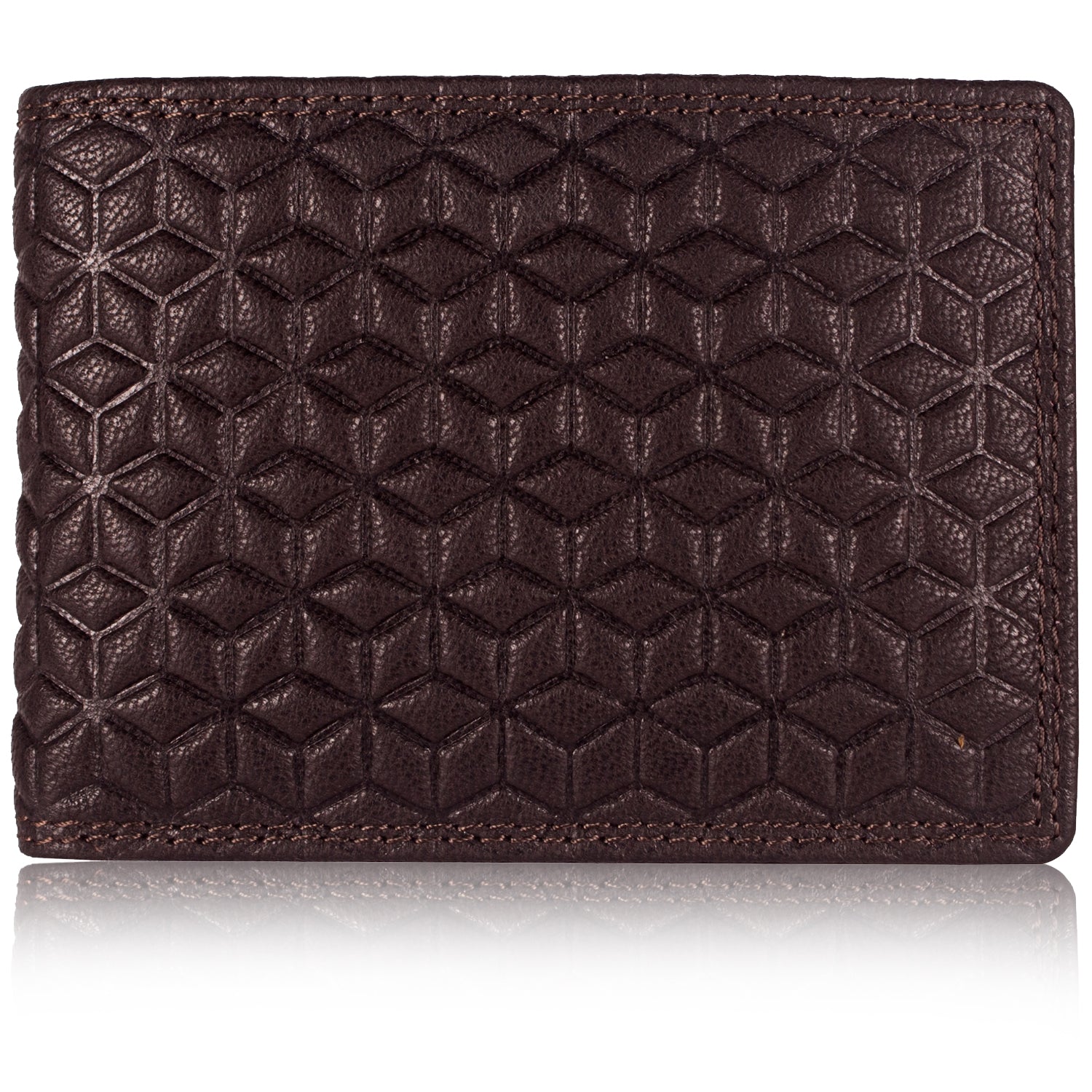 DOECRAFT Men Casual, Formal Brown Genuine Leather Wallet (8 Card Slots)