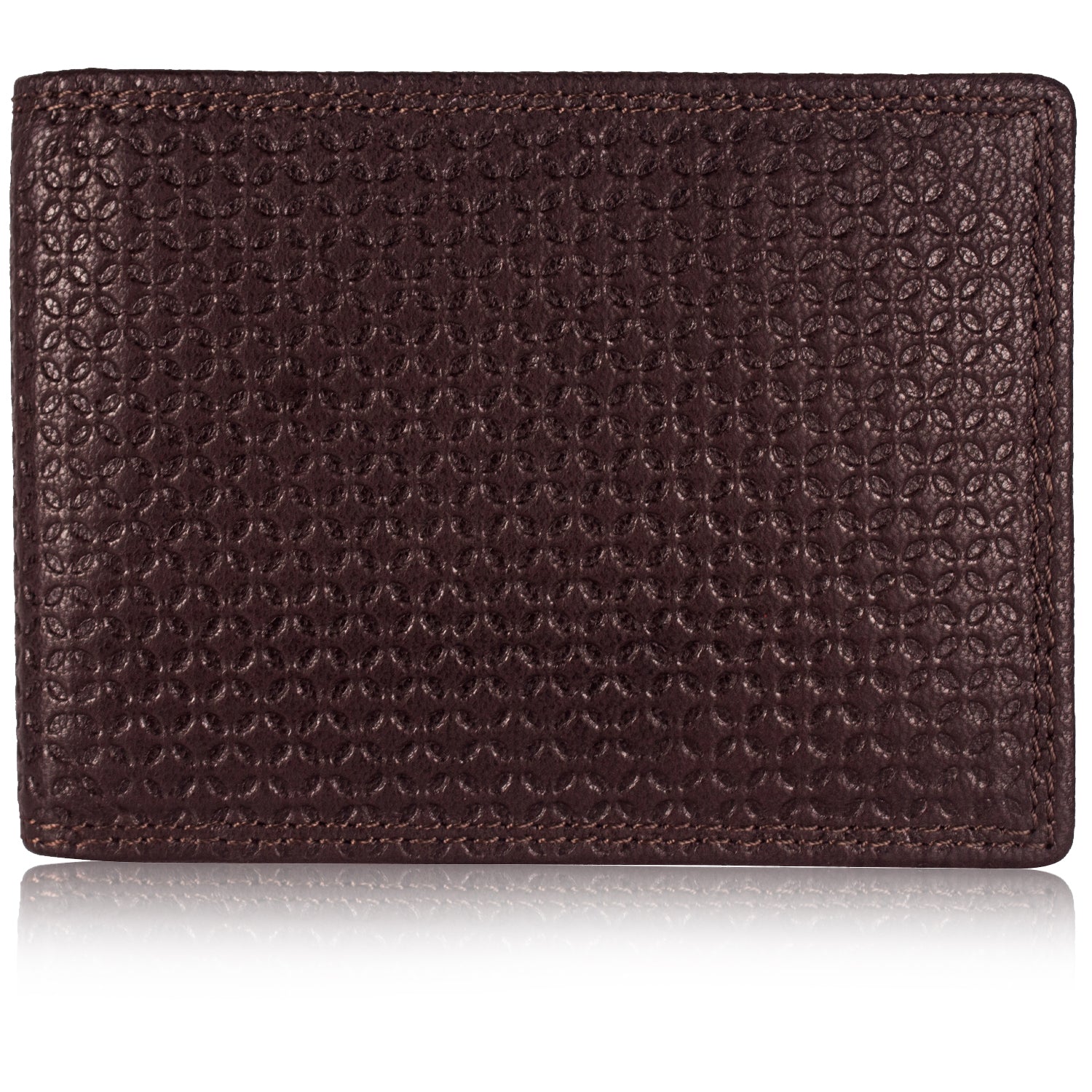 DOECRAFT Men Casual, Formal, Trendy Brown Genuine Leather Wallet (8 Card Slots)