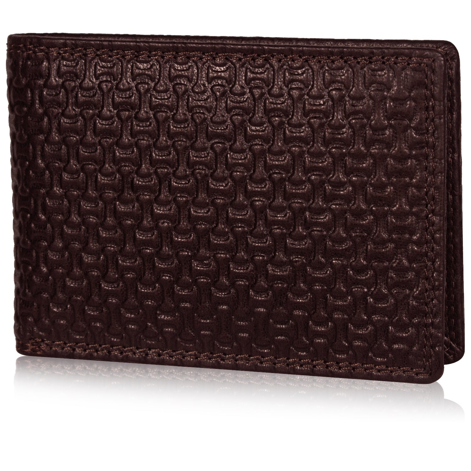 DOECRAFT Men Casual, Formal Brown Genuine Leather Wallet (8 Card Slots)