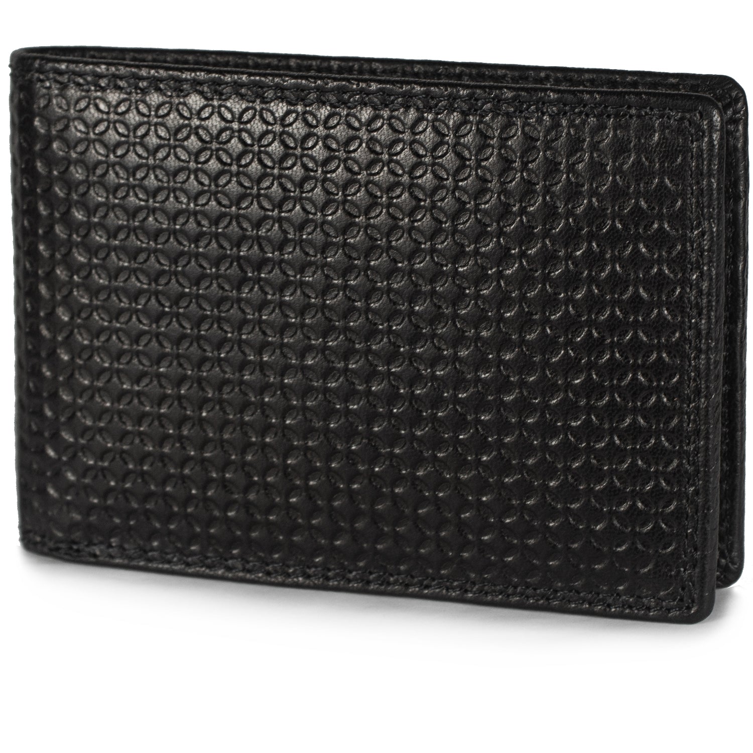 DOECRAFT Men Casual, Formal Black Genuine Leather Wallet (8 Card Slots)