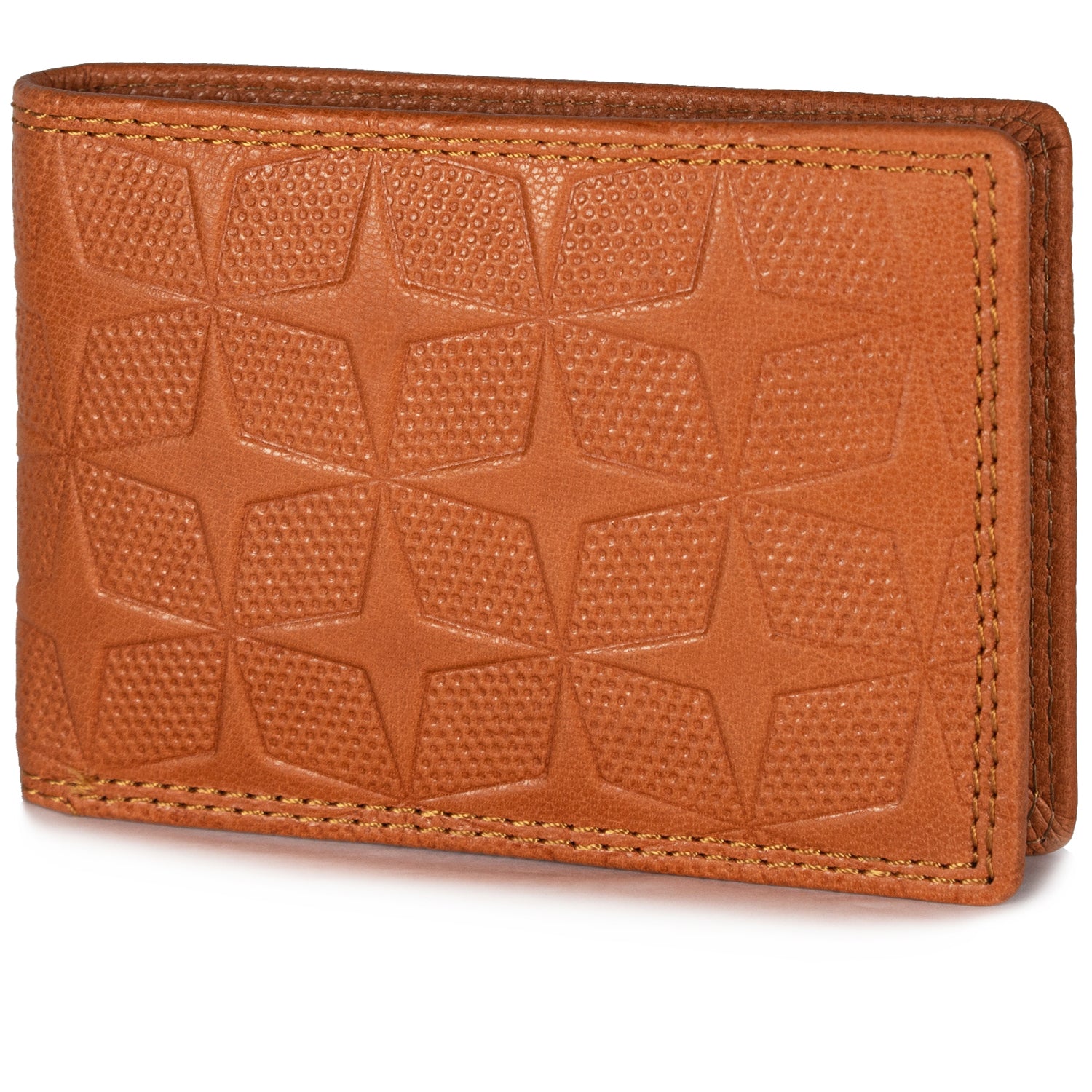 DOECRAFT Men Casual, Formal Orange Genuine Leather Wallet (8 Card Slots)