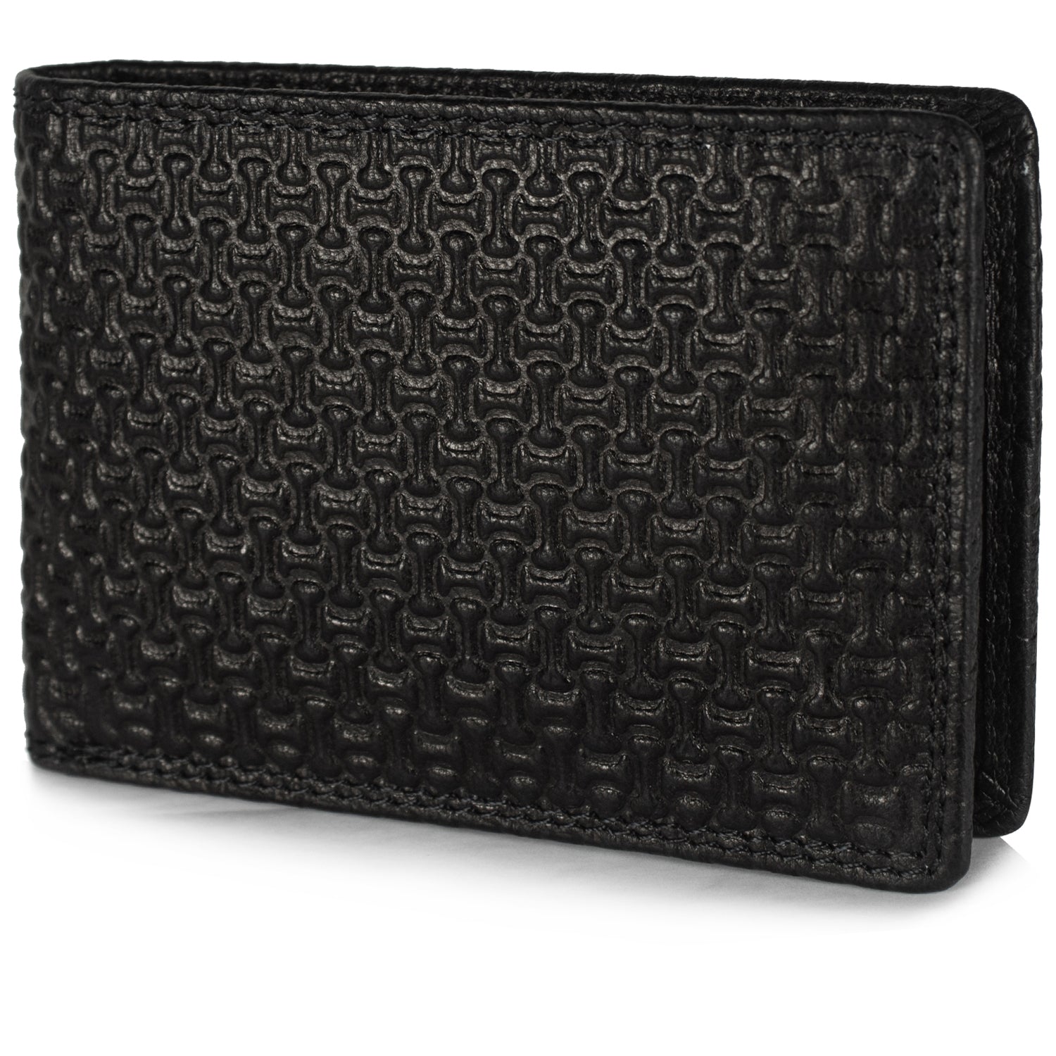 DOECRAFT Men Casual, Formal Black Genuine Leather Wallet (8 Card Slots)