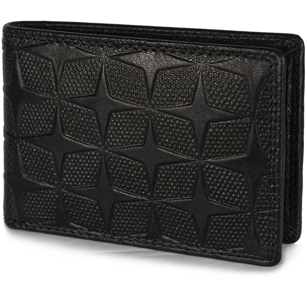 DOECRAFT Men Casual, Formal Black Genuine Leather Wallet (8 Card Slots)