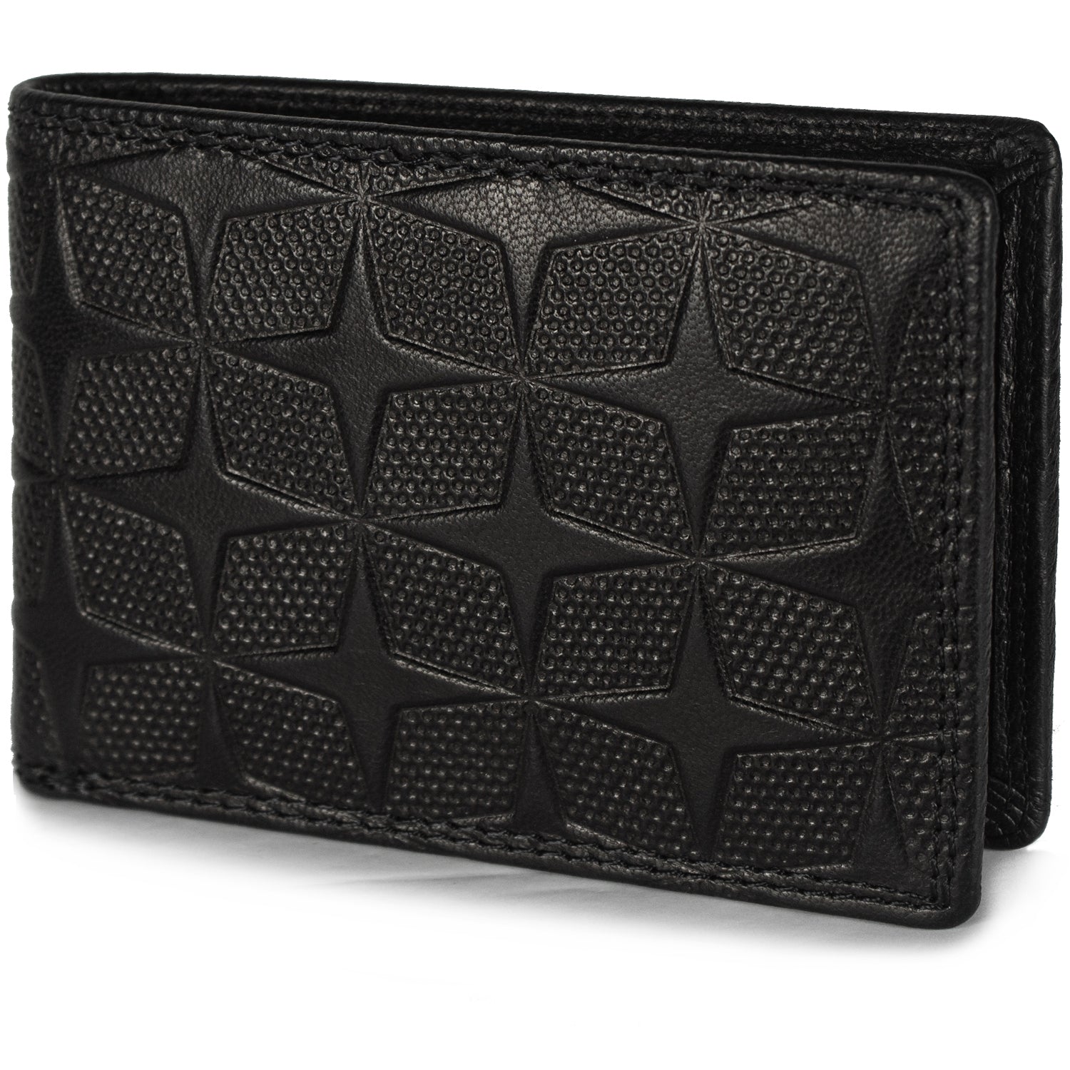 DOECRAFT Men Casual, Formal Black Genuine Leather Wallet (8 Card Slots)