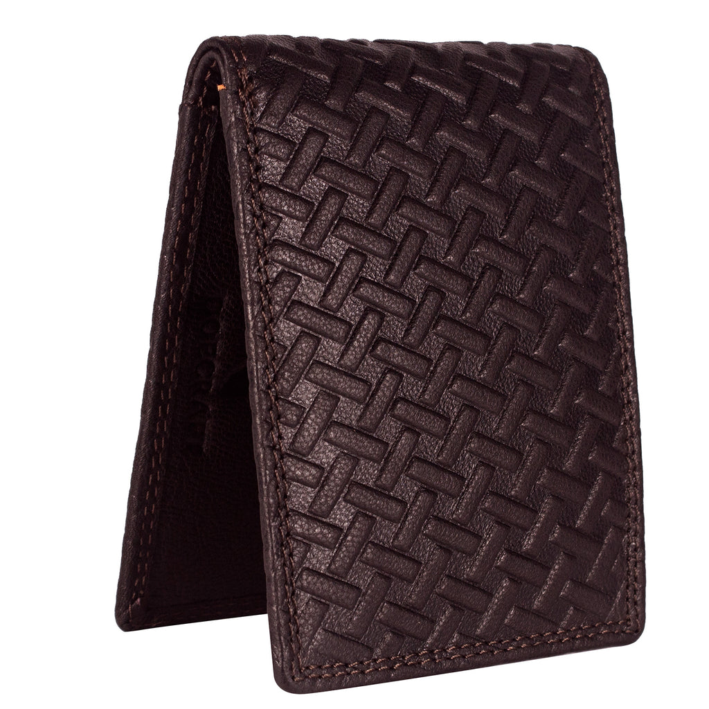 DOECRAFT Men Casual, Formal Brown Genuine Leather Wallet (8 Card Slots)