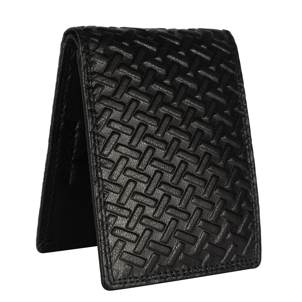 DOECRAFT Men Casual, Formal Black Genuine Leather Wallet (8 Card Slots)